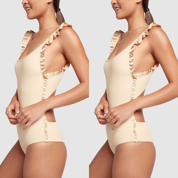 Free People x Made By Dawn Ruffle Petal One-Piece - Picture 6 of 13